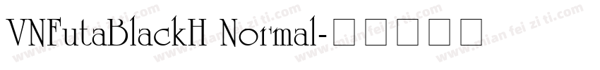 VNFutaBlackH Normal字体转换
